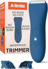 Load image into Gallery viewer, MERIDIAN Body Hair Trimmer for Men, Bikini Trimmer for Women, Ball Trimmer Men, Pubic Hair, No Nick, No Cut, No Razor Burn, Groin and Body Shaver - Waterproof &amp; Rechargeable Body Groomer - Ocean
