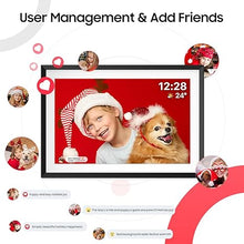 Load image into Gallery viewer, ApoloSign Digital Picture Frame 10.1 inch, Frameo Digital Photo Frame, WiFi Electronic Frame with 32GB Storage, 1280x800 HD IPS Touch Screen, Auto-Rotate, Slideshow, Share Photos/Videos Instantly
