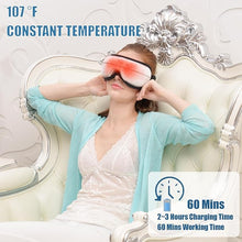 Load image into Gallery viewer, Nadie Eye Massager Smart Eye Massager with Heat Heated Eye Mask Massages Eye Muscles with Bluetooth Music Eye Massager with 5 Massage Modes and Vibration for Eye Strain Dry Eyes Migraines (White)
