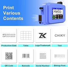 Load image into Gallery viewer, CHIKYTECH Upgraded Mini Inkjet Printer for All Materials, Portable Printing Machine for Date Time Barcode Logo Qrcode Batch Number Image Icons (Mini Inkjet Printer)
