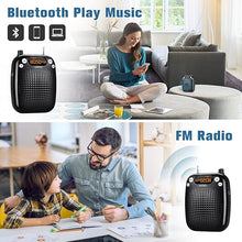 Load image into Gallery viewer, SHIDU Voice Amplifier Teachers with Microphone Headset, Portable PA System Speaker 10W 1800mAh (Black-wired, S18)
