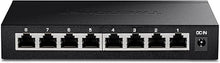 Load image into Gallery viewer, TRENDnet 8-Port Unmanaged 2.5G Gaming Switch, 8 x 2.5GBASE-T Ports, 40Gbps Switching Capacity, Backwards Compatible with 1000Mbps Devices, Fanless, Wall Mountable, Lifetime Protection, Black, TEG-S380
