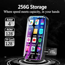 Load image into Gallery viewer, 256GB MP3 Player with Bluetooth WiFi 4G Internet, Mini MP3 MP4 Player with Spotify, 3.0 Touchscreen Digital Music Player with Amazon music, Portable Android MP3 Player with YouTube, Google Play,Camera
