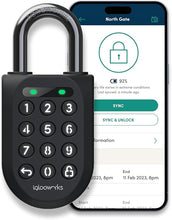 Load image into Gallery viewer, igloohome New Rugged Outdoor Smart Padlock 2E (SP2E) – Manage Access Remotely with Mobile App (iOS/Android) &amp; Dashboard – No WiFi Needed, CEN-3, IK-09 Certified, IP68 Waterproof &amp; 2-yr Warranty
