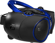 Load image into Gallery viewer, Jensen CD-490 Portable Sport Stereo CD Player with AM/FM Radio and Aux Line-in &amp; Headphone Jack (Blue)
