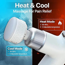 Load image into Gallery viewer, Handheld Massager with Hot &amp; Cold Therapy – Adjustable Silicone Heads for Targeted Relief, Deep Tissue Massage, and Relaxation – Portable, Rechargeable, for Muscle Recovery &amp; Stress Relief
