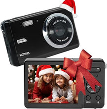 Load image into Gallery viewer, Digital Camera, FHD 1080P Camera, Digital Point and Shoot Camera with 8X Zoom Anti Shake, Compact Small Camera for Boys Girls Kids (Black)
