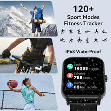 Load image into Gallery viewer, Smart Watch, 1.85&quot; Smartwatch for Men Women (Answer/Make Call), IP68 Waterproof Fitness Tracker, 120+ Sport Modes, Heart Rate, Sleep Monitor, Pedometer, Activity Tracker for Android iOS (Black)
