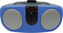 Load image into Gallery viewer, Proscan PRCD243M-BLUE 2.4-Watt-RMS Portable CD Boom Box with AM/FM Radio (Blue)
