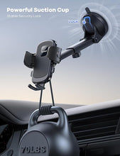 Load image into Gallery viewer, Lamicall Car Phone Holder - [Strongest Military-Grade Suction Cup] 360° Rotation Phone Holders for Your Car Quick Release Adjustable Car Phone Mount Dashboard for iPhone 16 Galaxy Smartphone Truck
