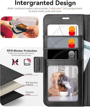 Load image into Gallery viewer, OCASE Compatible with Galaxy S25 Wallet Case, PU Leather Flip Folio Case with Card Holders RFID Blocking Kickstand [Shockproof TPU Inner Shell] Protective Phone Cover 6.2 Inch 2025, Retro Graphite
