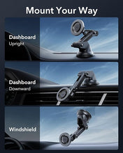 Load image into Gallery viewer, ESR Dashboard Magnetic Phone Holder for Car, Compatible with MagSafe Car Mount, Windshield Magnetic Car Mount for iPhone 16/15/14/13/12, Car Accessories, Charging Not Supported, Metallic Grey

