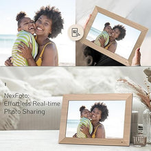 Load image into Gallery viewer, NexFoto Digital Picture Frame 10.1 Inch 32GB, WiFi Digital Photo Frame, Electronic Picture Frame with IPS Touch Screen, Light Sensor, Easy to Share Photos Video via App, Gifts for Mom Men
