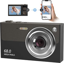 Load image into Gallery viewer, Digital Camera for Teens, 4K Kids Camera Autofocus with 32GB SD Card 16X Zoom,Cameras for Photography Compact Point and Shoot Camera for Teen Boy Girl Kids Camera Beginner
