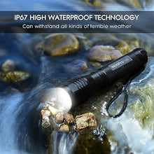 Load image into Gallery viewer, WdtPro High-Powered LED Flashlight S3000, Super Bright Flashlights - High Lumen, IP67 Water Resistant, 3 Modes and Zoomable for Camping, Emergency, Hiking, Gift
