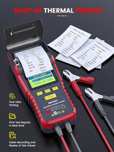 Load image into Gallery viewer, ANCEL BST500 Battery Tester with Printer, 12V 24V Car Battery Load Tester Automotive, 99% Accuracy Auto Battery Analyzer Tester, Cranking Charging System Test Tool for Car Heavy Duty Truck SUV ATV RV
