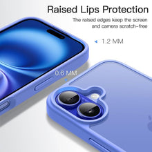 Load image into Gallery viewer, JETech Matte Case for iPhone 16 6.1-Inch, Shockproof Military Grade Drop Protection, Frosted Translucent Back Phone Cover, Anti-Fingerprint (Ultramarine)

