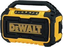 Load image into Gallery viewer, DEWALT 20V MAX Bluetooth Speaker, 100 ft Range, Durable for Jobsites, Phone Holder Included, Lasts 8-10 Hours with Single Charge (DCR010)
