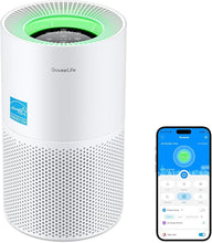 Load image into Gallery viewer, GoveeLife Smart Air Purifier for Homes and Large Rooms with Detachable Pre-filter, Covers up to 1162ft², HEPA Sleep Mode, App &amp; Alexa Control for Pet Hair, Pollen, Dust, and Smoke
