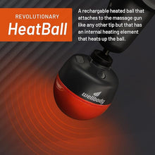 Load image into Gallery viewer, 3 | Heated Massage Gun | Deep Tissue Massaging Device | Heatball Technology | Quiet Handheld Portable | Massage Tool for Muscles | All Aluminum Powertrain
