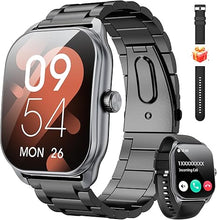 Load image into Gallery viewer, Curve Military Smart Watch for Men(Answer/Make Call), 2.01&quot; Smartwatch with Heart Rate/Sleep Monitor, Fitness tracker with 120+ Sports Modes IP68 Waterproof Fitness Watch for Android iOS (2 Straps)
