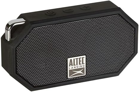 Altec Lansing Mini H2O - Waterproof Bluetooth Speaker, IP67 Certified & Floats in Water, Compact & Portable Speaker for Hiking, Camping, Pool, and Beach,Black