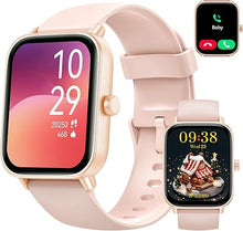 Load image into Gallery viewer, Smart Watch for Women Men, Alexa Built-in,1.8 Inches Large Display, Bluetooth Calls,Received Text, Health Monitoring, Sport Watch, Waterproof Fitness Tracker Watch for Android iOS (Pink, 1.8 inches)
