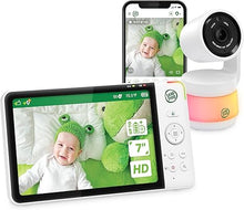 Load image into Gallery viewer, LeapFrog LF930HD Baby Monitor, 7” 720p HD Display,Video Baby Monitor with Camera and Audio, 1080p Smart Remote Access,360° Pan &amp; Tilt,Color Night Light &amp;Vision, Two-Way Intercom
