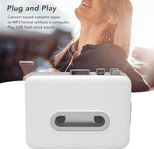 Load image into Gallery viewer, Portable Cassette Player, Retro USB Cassette to MP3 Converter with 3.5mm Earphone, Cassette Player Vintage Cassette Tape Player for Travel Home
