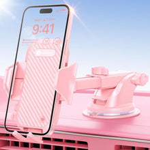 Load image into Gallery viewer, VICSEED Pink Phone Holder for Your Car [Sturdy &amp; Durable] [Powerful Suction] Dashboard Windshield Air Vent Car Phone Holder Hands Free Phone Mount for Car for iPhone Android, Pink Car Accessories
