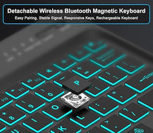 Load image into Gallery viewer, Keyboard Case for iPad Air 13-inch (M2, 2024) &amp; iPad Pro 12.9 (6th 2022/5th 2021/4th 2020/3rd 2018 Gen), Detachable Bluetooth Keyboard| Smart 7 Color Backlit| Slim Protection Cover with Pencil Holder
