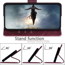 Load image into Gallery viewer, SUANPOT Compatible with iPhone 16 Pro 6.3&quot; Wallet case with RFID Blocking Credit Card Holder,Flip Book PU Leather Protective Cover Women Men for Apple 16 Pro Phone case Wine Red
