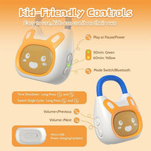 Load image into Gallery viewer, alilo Pocket Bunny Portable Sound Machine for Baby, Kids Audio Player Preloaded 120+ Stories/Music/Lullabies/Soothing Sound, 2 Timers and Memory Function Bluetooth Speaker (with Strap and Ring)
