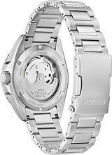 Load image into Gallery viewer, Citizen Men's Automatic Stainless Steel Watch, Light Blue Dial, Black and Silver Bezel, 3 Hand, Day/Date (Model: NH7530-52L)
