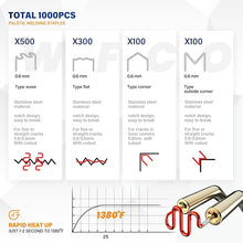 Load image into Gallery viewer, Allturn Plastic Welder,Plastic Welding Kit 3 in 1,Plastic Repair Welder Kit,1000pcs Plastic Welding Staples,Plastic Welding Rods Kit,Repair for Most Thermoset Plastics,Yellow
