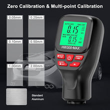 Load image into Gallery viewer, Digital Paint Thickness Gauge Coating Thickness Tester. Original Coating Auto Car Paint Meter, Paint Meter with Automatic Fe/NFe, ?m/Mils Unit, Range 0~2000?m
