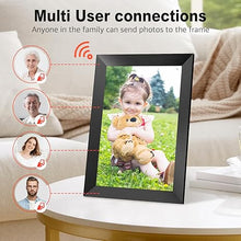 Load image into Gallery viewer, Frameo 10.1 Inch Digital Picture Frame, 1280x800 HD IPS Touch Screen Photo Frame Electronic, Smart WiFi Digital Photo Frame Easy to Share Photos/Videos via Frameo APP - Black
