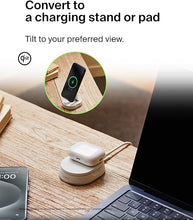 Load image into Gallery viewer, Belkin Convertible Magnetic Charging Stand 15W - MagSafe-Compatible Fast Qi2 Charger, iPhone Charger for Apple iPhone 16, 16 Plus, 16 Pro, 16 Pro Max, iPhone 15 &amp; 14, Apple Airpods Pro, &amp; More - White
