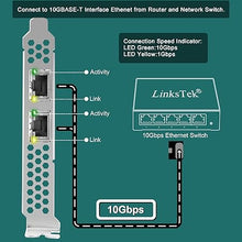 Load image into Gallery viewer, X540T2 Dual 10GbE RJ45 Ports Converged Ethernet Adapter for Servers and Desktop PCs. Intel X540AT2 10GbE Ethernet Controller, 2X 10GbE RJ45, for Virtualization, Storage and Gaming (X540T2)
