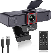 Load image into Gallery viewer, Angetube 4K AI Webcam: AI-Trackig Web Camera Dual AI Noise-Cancelling Microphones - HDR-Enabled, USB 3.0, Remote Control, Sony_Sensor, Adjutable Field of View, Work with Teams, Zoom, Webex
