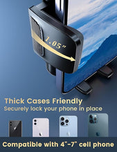 Load image into Gallery viewer, Phone Mount for Car Vent: [Never Blocking] Air Vent Cell Phones Holder for iPhone &amp; Samsung Android Smartphone [Thick Cases Friendly] Hands-Free Auto Mobile Phone Stand
