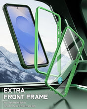 Load image into Gallery viewer, Poetic Guardian Case for Samsung Galaxy S25+ Plus 5G 6.7 "(2025) [20 FT Mil-Grade Drop Tested], Built-in Screen Protector [Work with Fingerprint ID], Full Body Rugged Shockproof Case, Green/Clear
