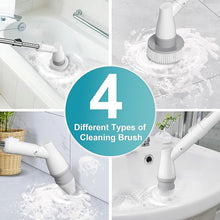 Load image into Gallery viewer, Ultrean Electric Spin Scrubber, Cordless Spin Scrubber with 4 Replaceable Brush Heads Adjustable Extension Handle, 2 Speed Shower Scrubber for Cleaning Bathroom, Tile, Floor, Tub
