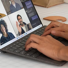 Load image into Gallery viewer, Microsoft Surface Pro Keyboard for Surface Pro Copilot+ (11th Edition), Pro 9 and 8 with Pen Storage, Alcantara Material, Black
