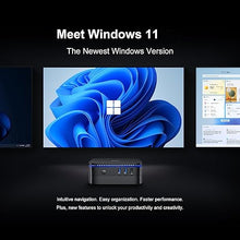 Load image into Gallery viewer, Blackview MP60 Mini PC 8GB DDR4 RAM 256GB M.2 SSD, Win 11 Computer with Processor Intel N5095, VESA/Home/Business Mini Desktop, 4K HD Dual HDMI Gigabit Ethernet Black
