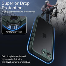 Load image into Gallery viewer, JETech Matte Case for iPhone 16e 6.1-Inch 2025, Shockproof Military Grade Drop Protection, Frosted Translucent Back Phone Cover, Anti-Fingerprint (Dark Green)
