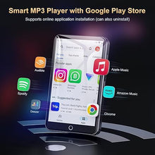 Load image into Gallery viewer, 80GB MP3 Player with Bluetooth and WiFi, Android Player with Speaker Mp3 &amp; Mp4 Music Player with Spotify, Amazon Music, Deezer, Browser, 4.0&quot; Touch Screen, Download Music, FM Radio,Up to 512GB(Black)
