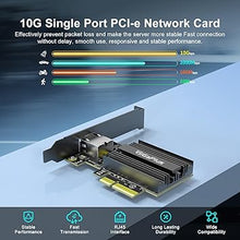 Load image into Gallery viewer, 10Gbe PCI-e Network Card, AQC113 Controller, 10G Base-T RJ45 Port NIC Card, GiGaPlus 100/1000/2500/10000Mbps Ethernet Card, 10Gb Ethernet Adapter Support Windows10/11/Windows Server/Linux
