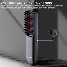 Load image into Gallery viewer, Wireless Hair Straightening Comb Anion,No Damage to Hair, Portable Straight Volume Dual-Purpose Hair Straightener Electric Hair Comb for Hairstyler Salon and Home Use
