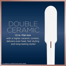 Load image into Gallery viewer, Conair Double Ceramic Flat Iron, 1 1/2-inch , White
